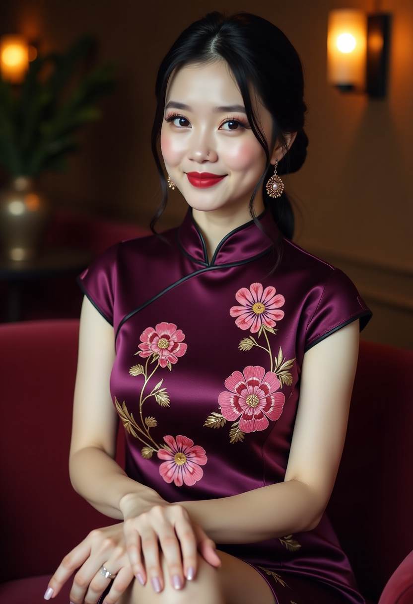 古装女配在街边经营小店的原创短剧画面